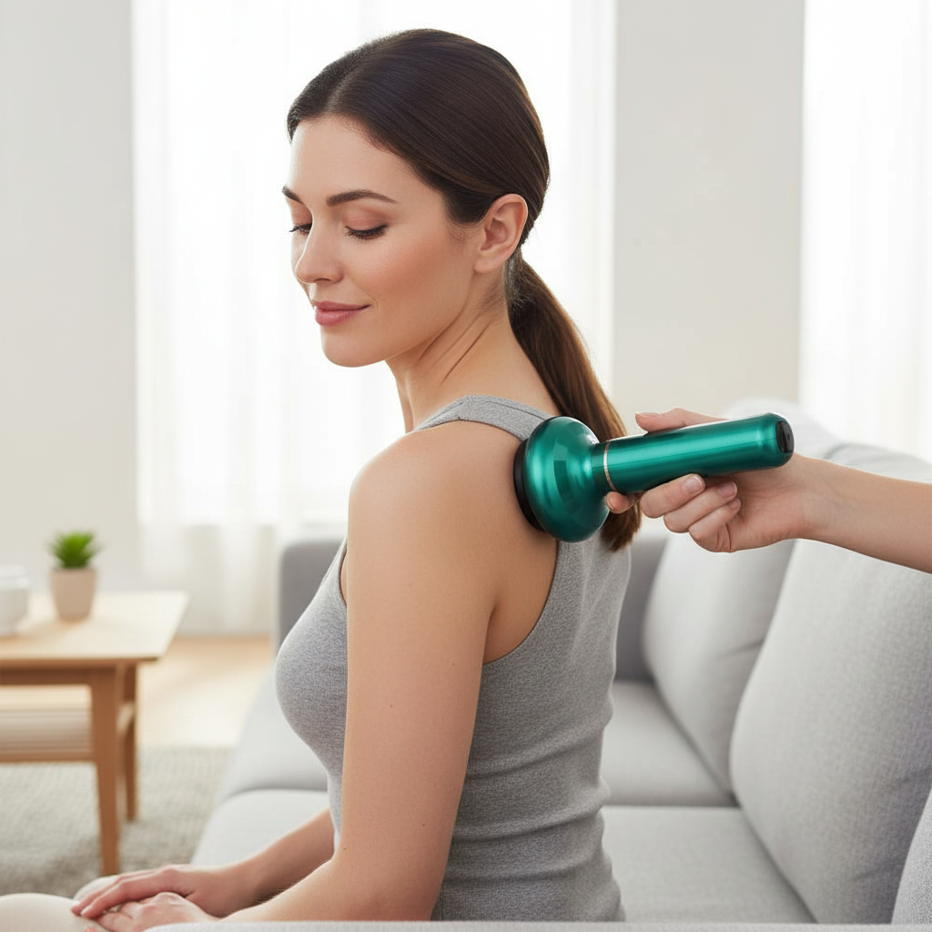 Chinese Electric Massager GuaSha Anti Cellulite Vacuum Suction Cup Beauty Health Scraping Infrared Heat Slimming Massage Thera